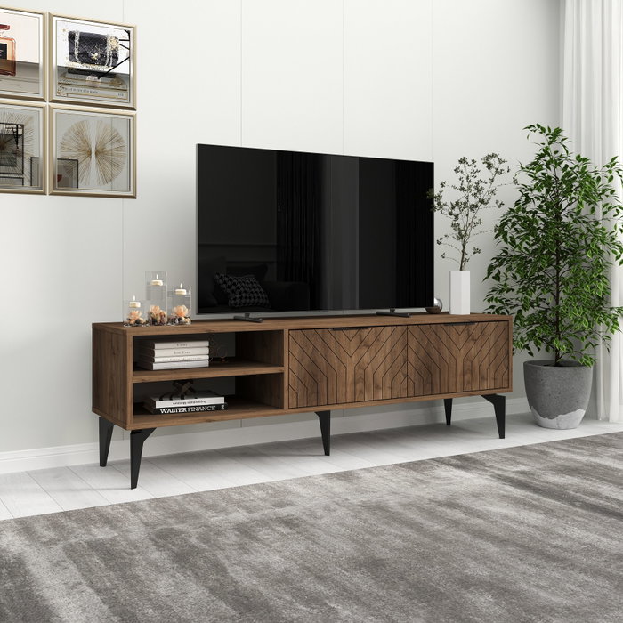Hanah Home Soporte de TV Regina - Nogal Hanah Home Soporte de TV Regina - Nogal